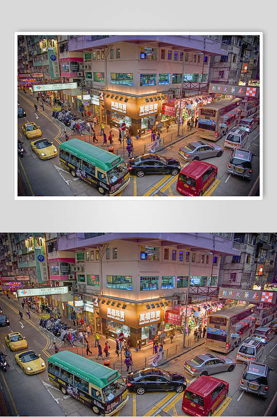 香港风景商场前道路图片