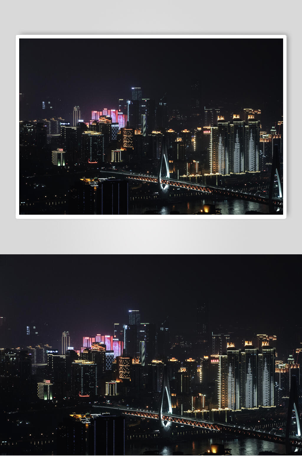 重庆城市夜景风光摄影图片素材