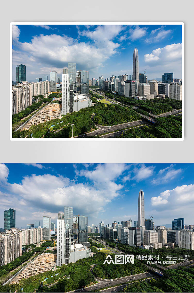深圳中心区风景图片素材