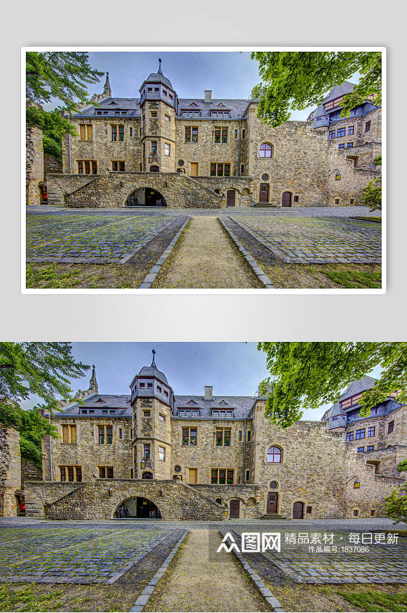 美丽欧洲城堡古堡图片素材