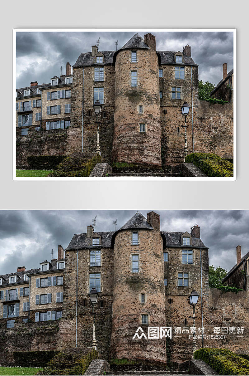 欧洲城堡古堡建筑高清图片素材