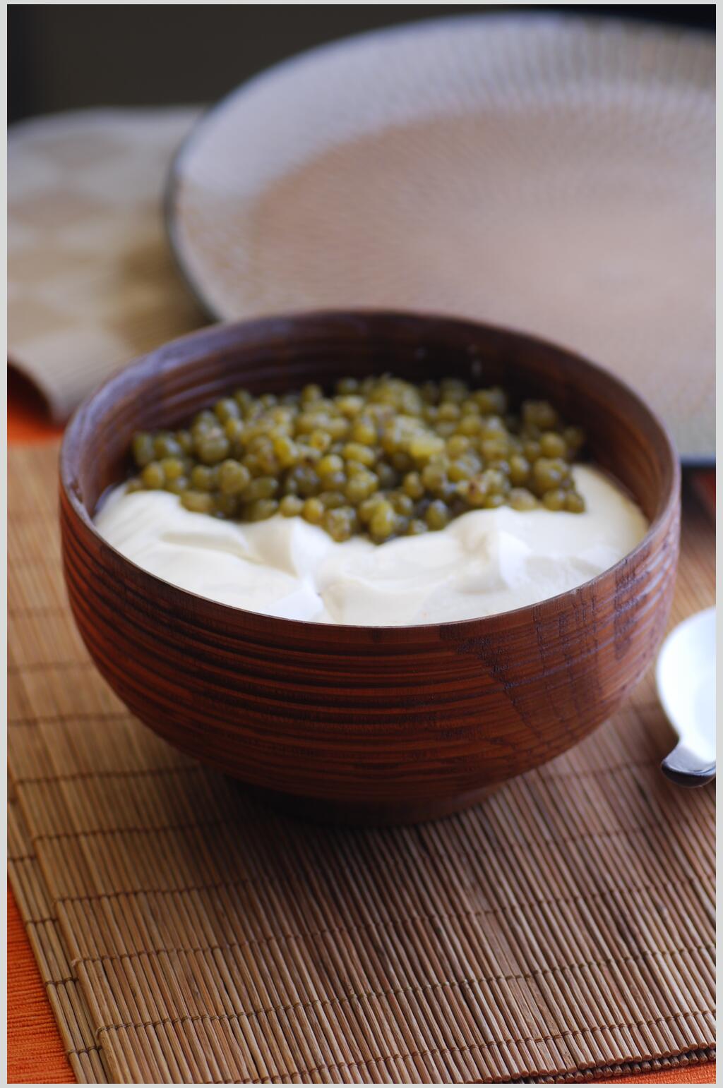 绿豆豆花甜品美食图片素材