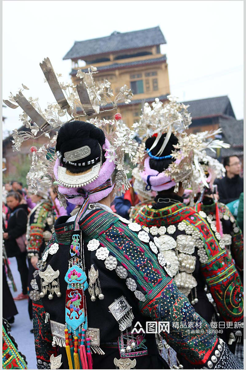 苗寨风景歌舞图片素材