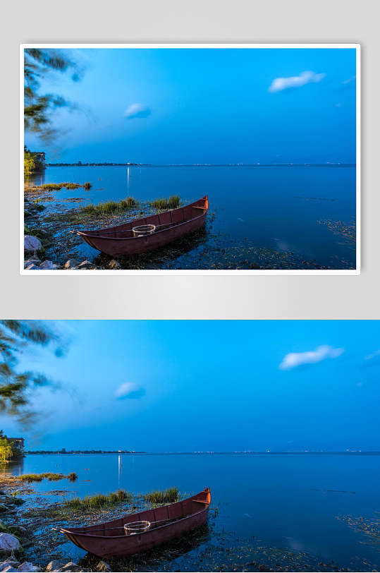 云南大理洱海夜景高清图片