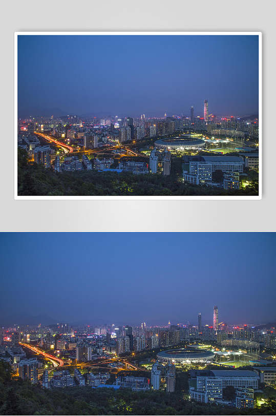 不夜城深圳夜景高清图片