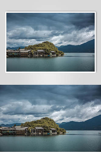 泸沽湖摄影图片