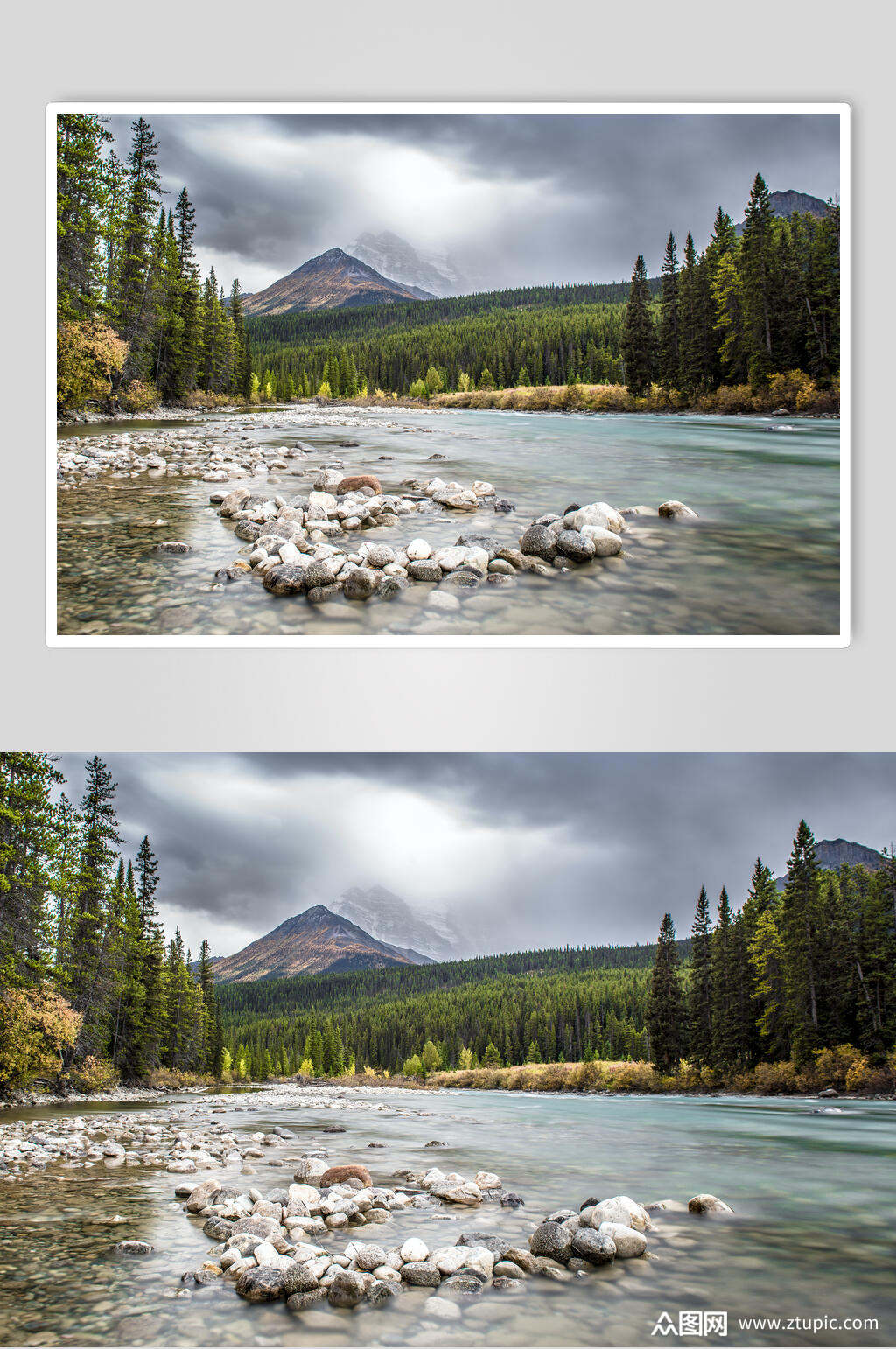 清新河水溪流小河摄主题图片素材