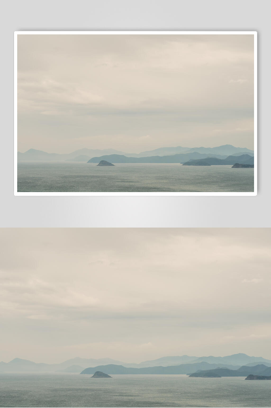 深圳大小梅沙海岛远望风景图片素材
