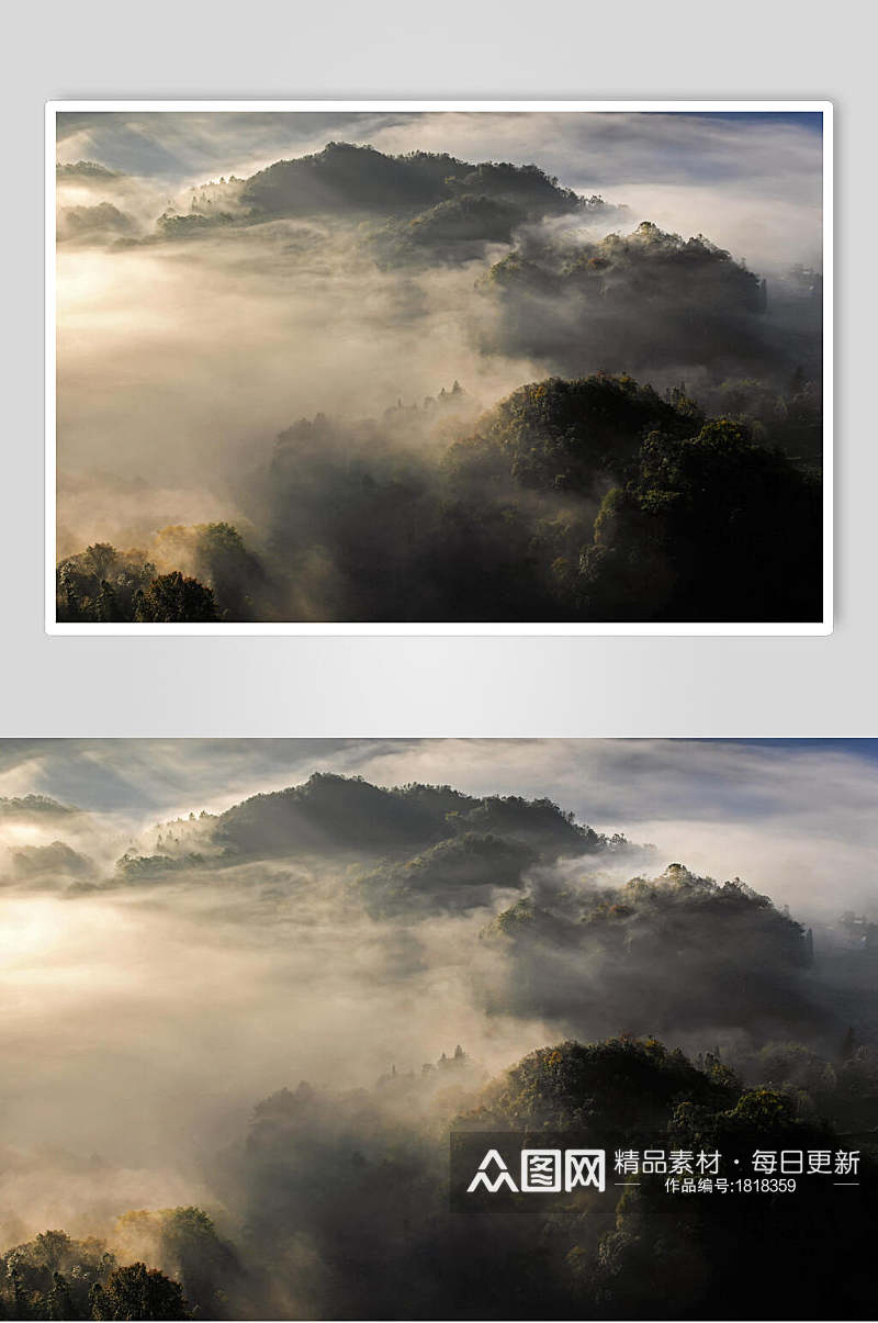 云山云海雾气高清图片素材