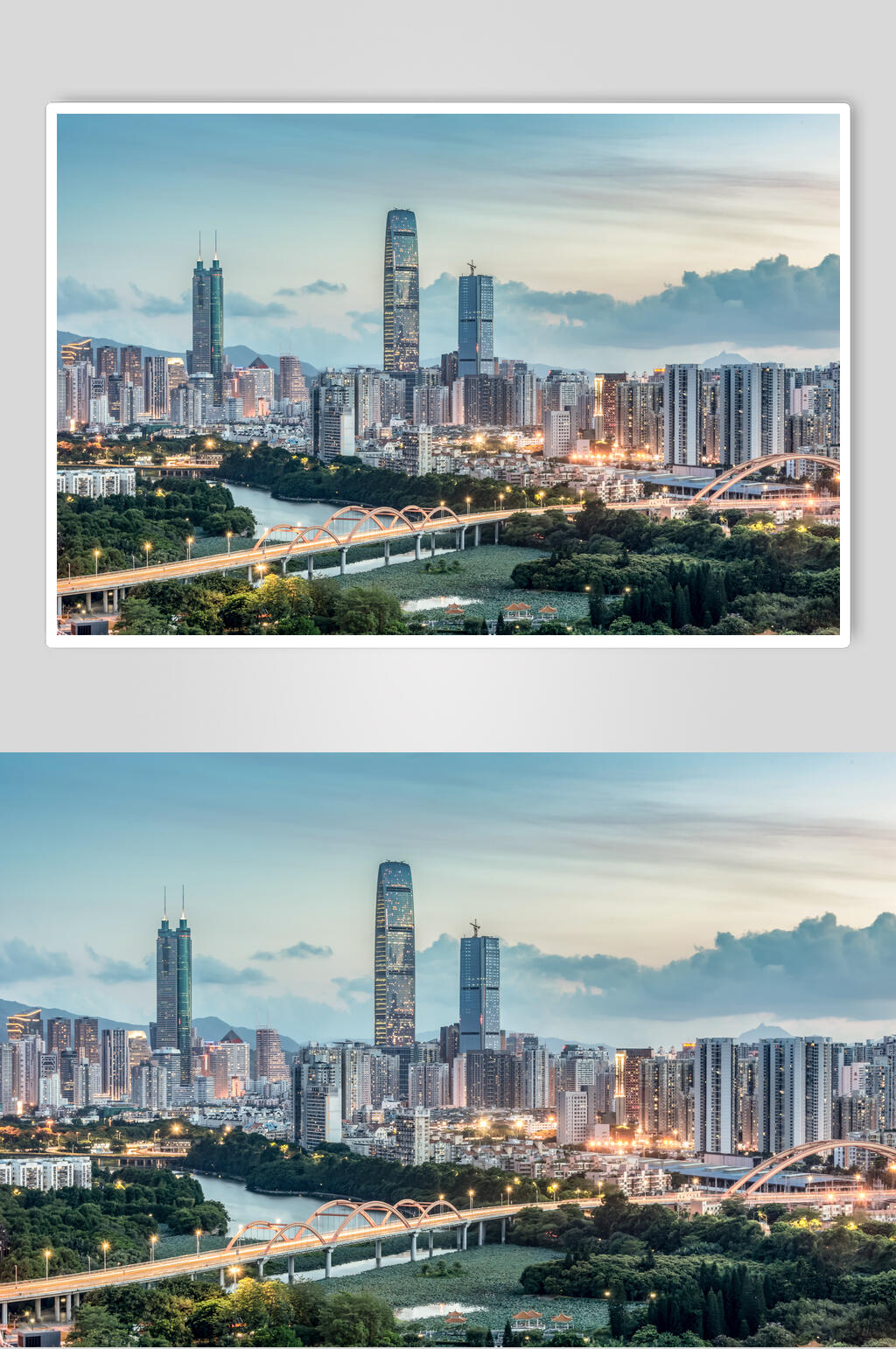 华灯璀璨高清图片素材