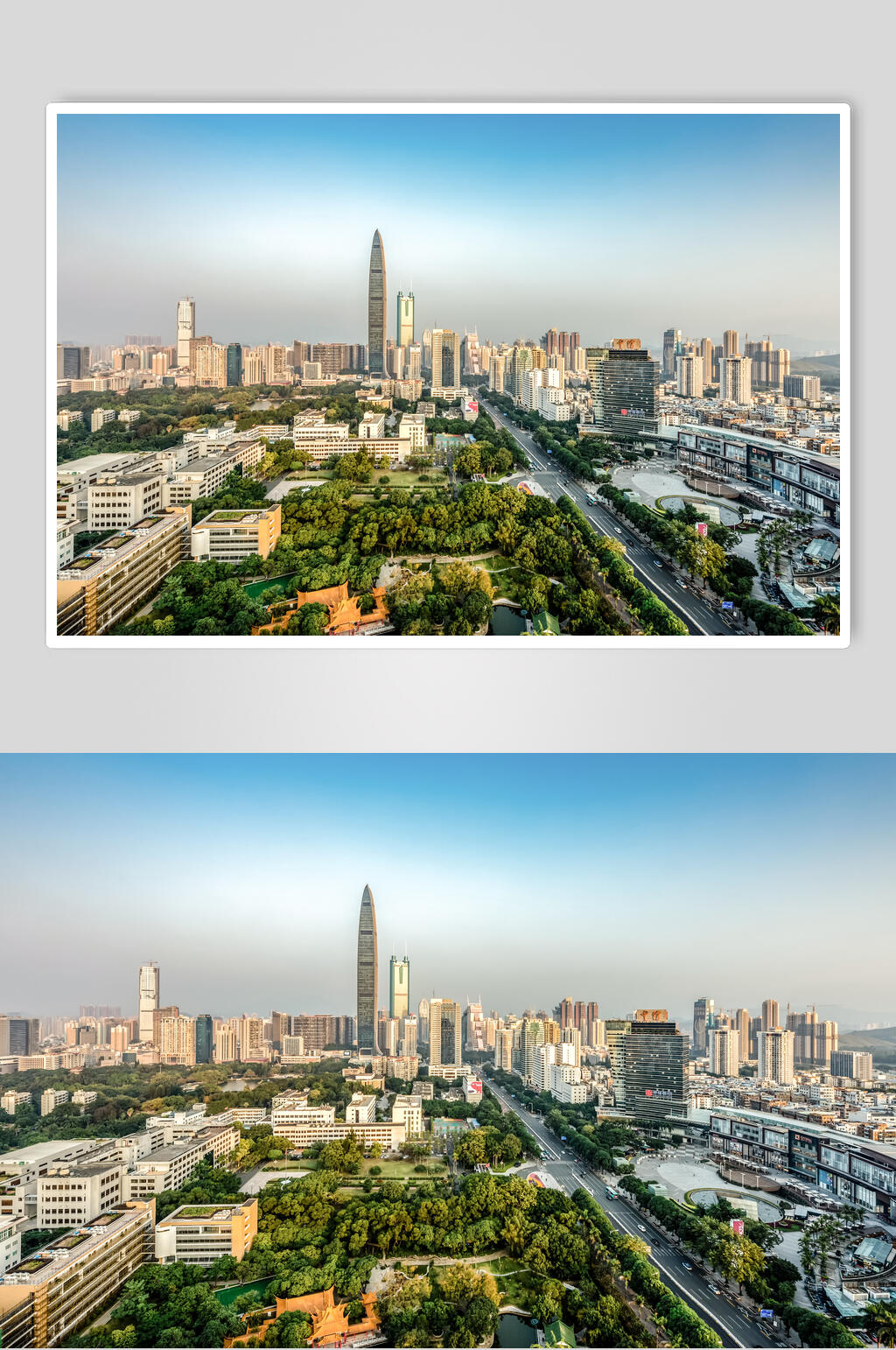 清新深圳市区风光高清图片素材