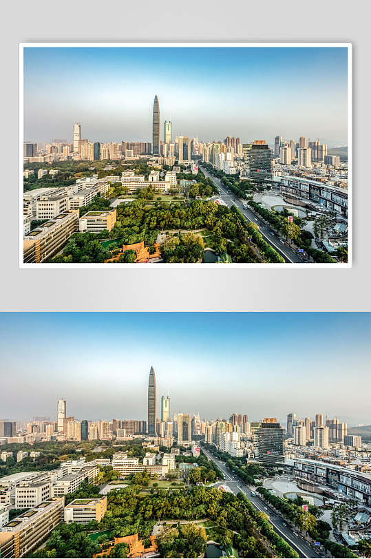 清新深圳市区风光高清图片