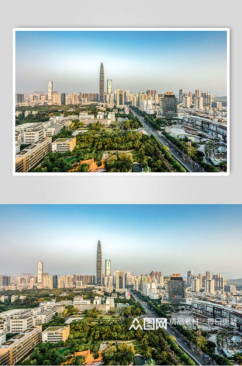 清新深圳市区风光高清图片素材