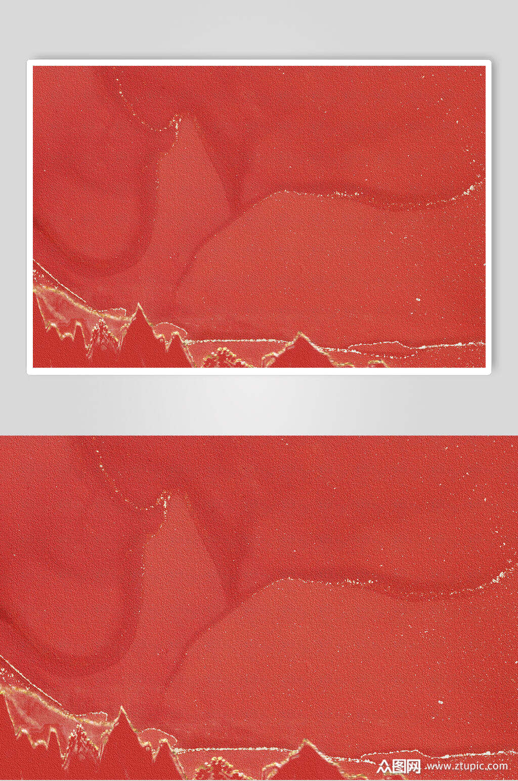 红色中国风鎏金纹理质感贴图图片