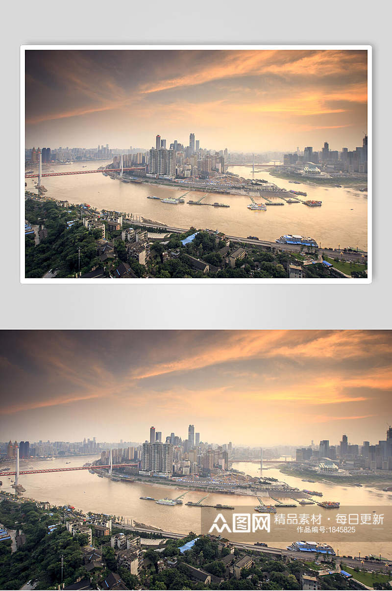 重庆城市江景图片素材