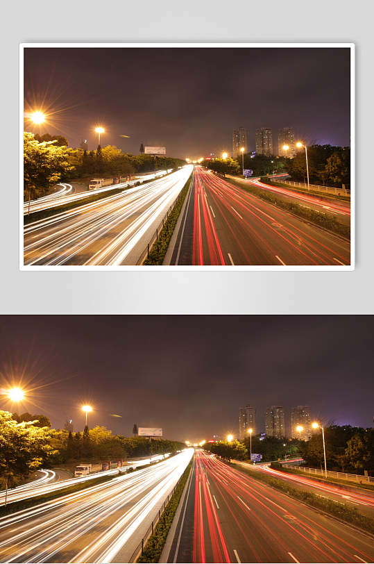 深圳车水马龙夜景高清图片