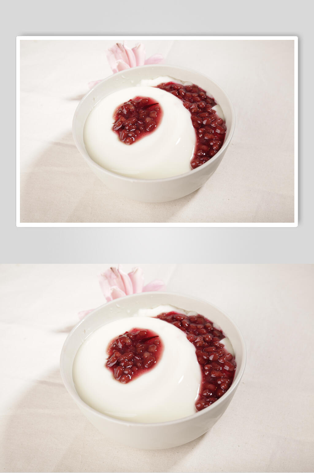 红豆豆花甜品高清图片素材