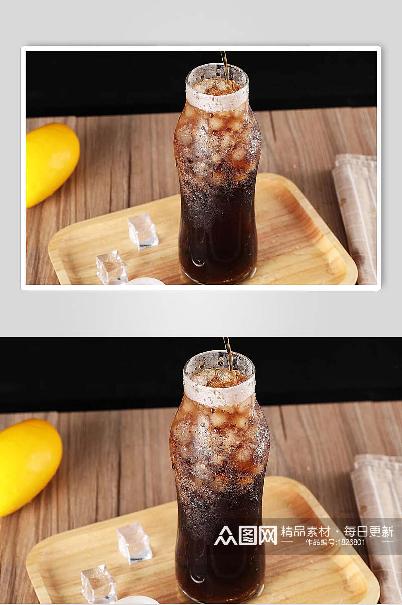 可乐果汁饮料图片素材