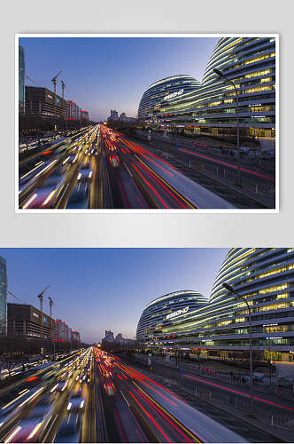 现代北京风光建筑摄影素材背景元素图片