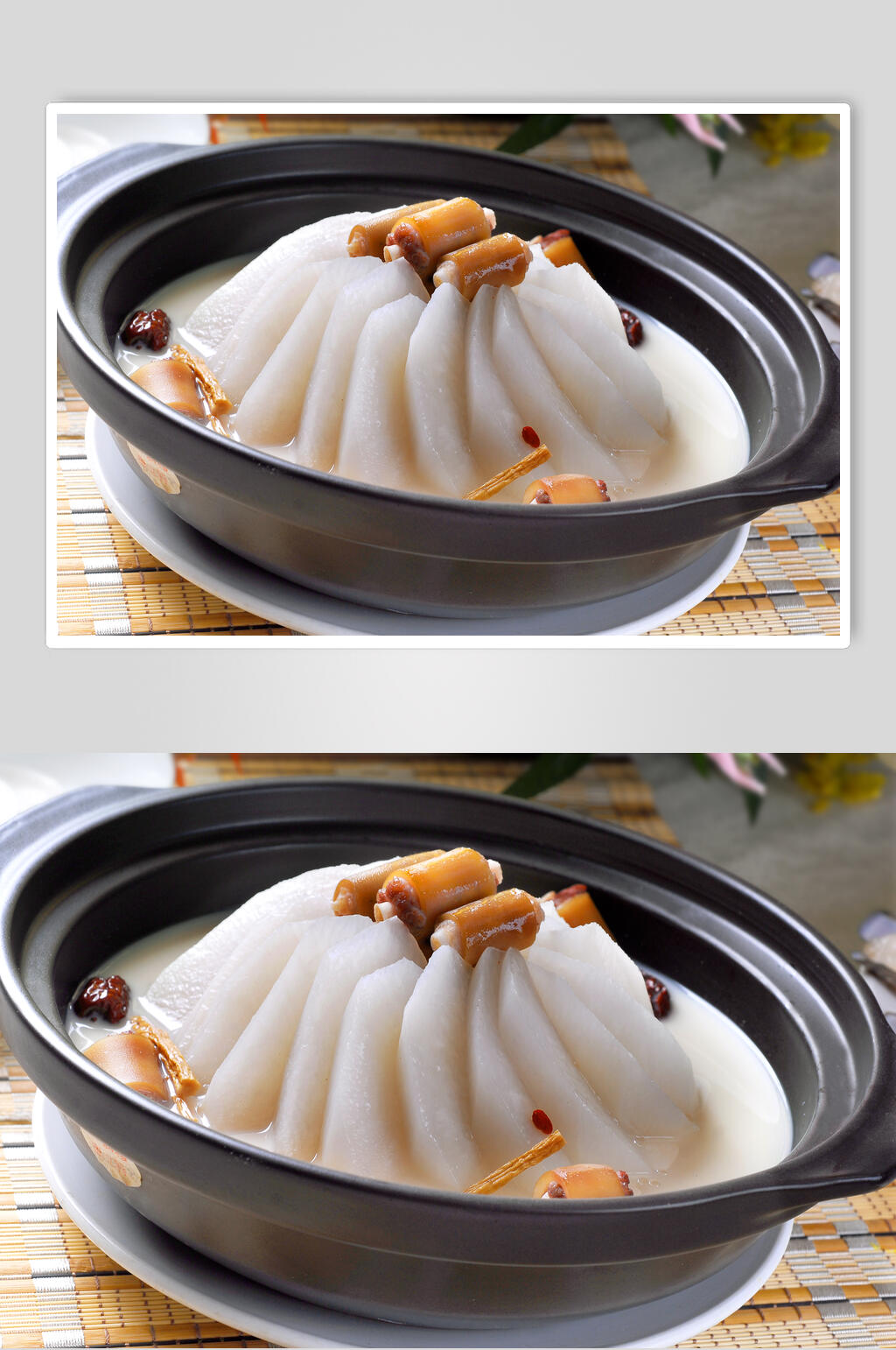 蒸菜萝卜牛尾高清图片素材