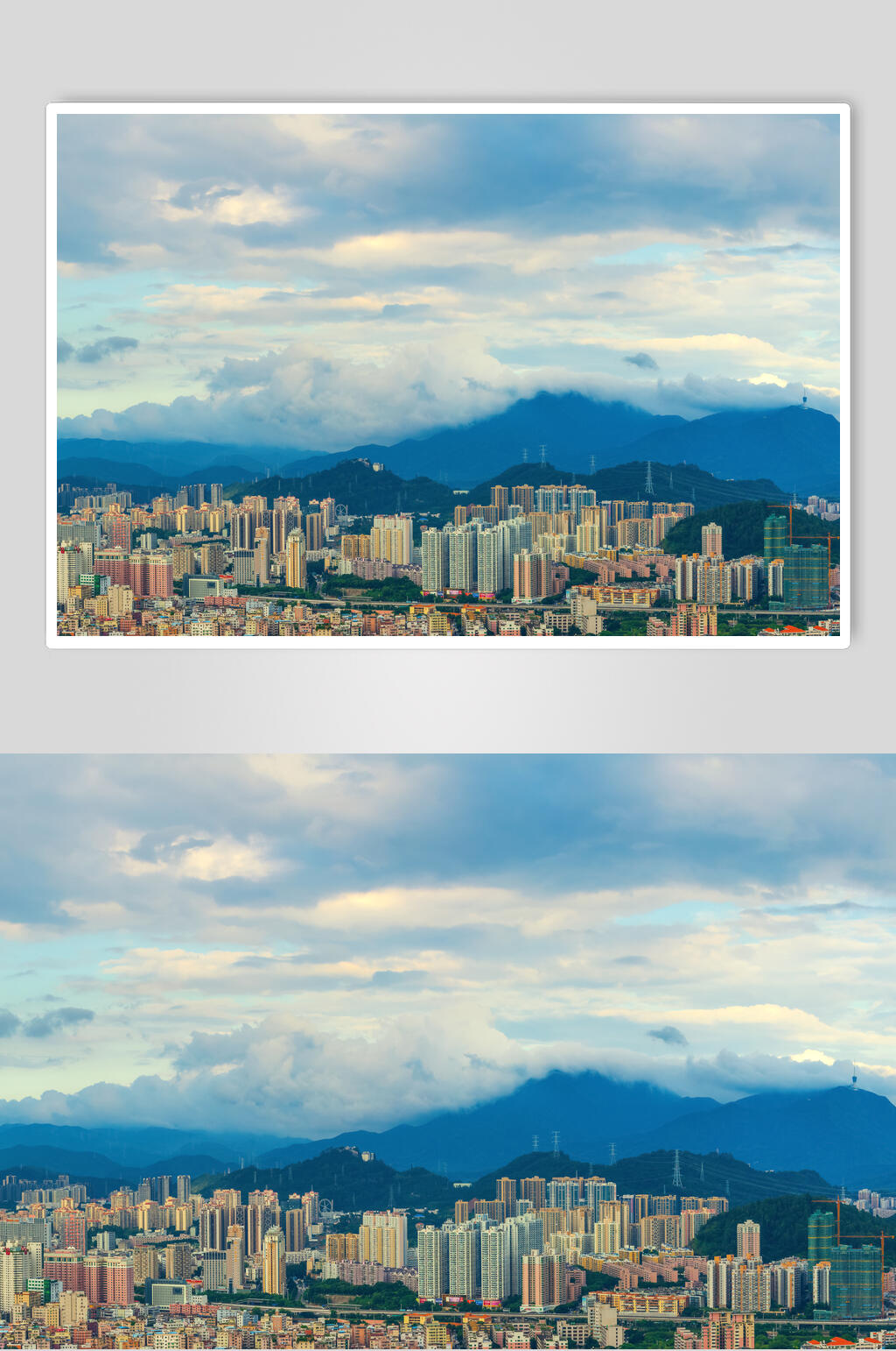 深圳城市建筑风光全景图片素材