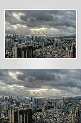 深圳城市全景图摄影图片