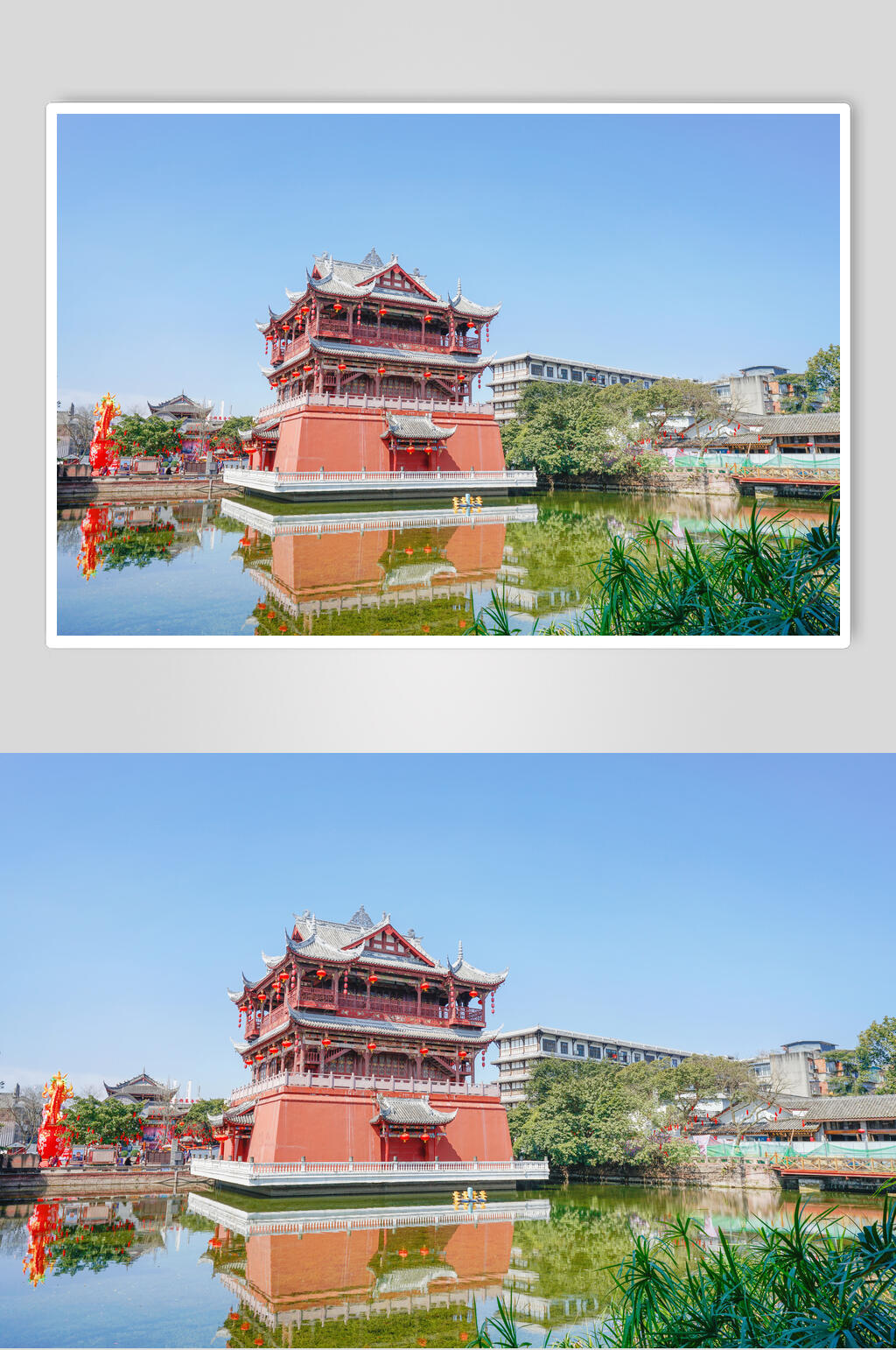 成都洛带古镇五凤楼摄影图片素材