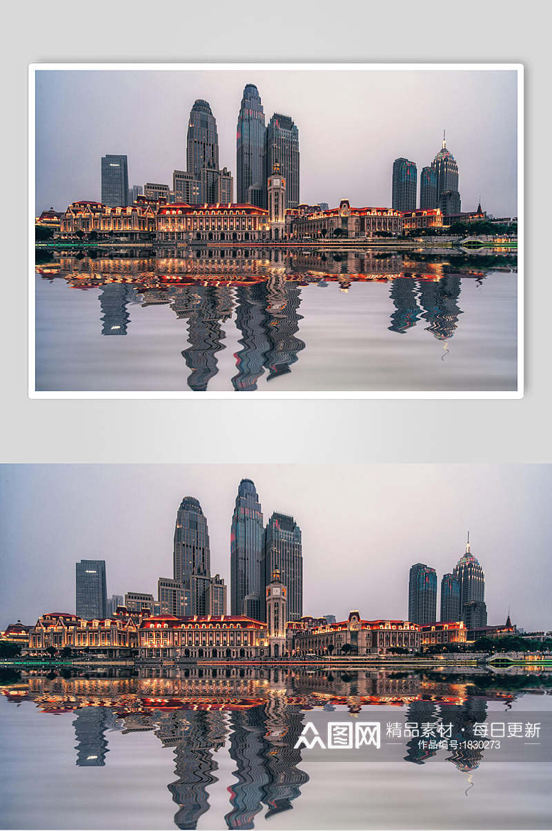 天津城市风光代表作摄影元素素材图片背景素材