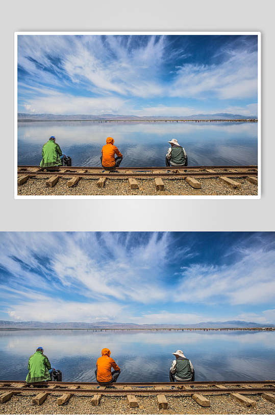 天空之境茶卡盐湖图片