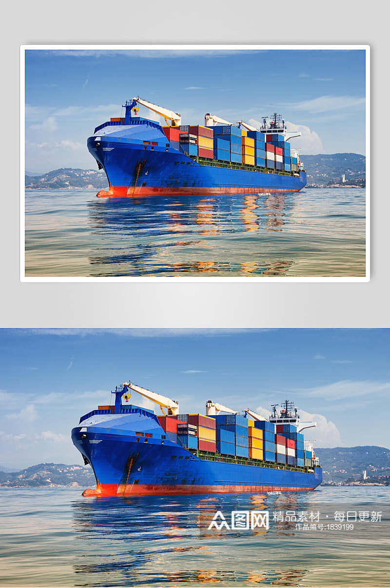 轮船货船航运货船高清图片素材