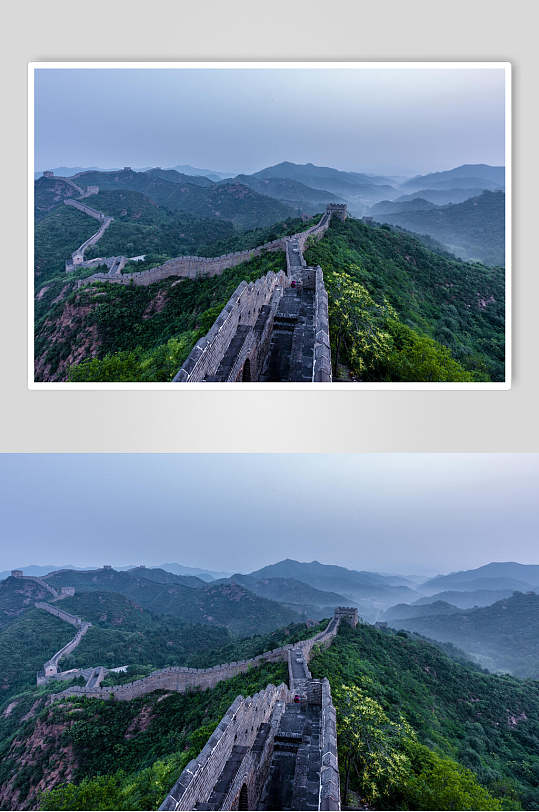 长城名胜古迹摄影背景图片