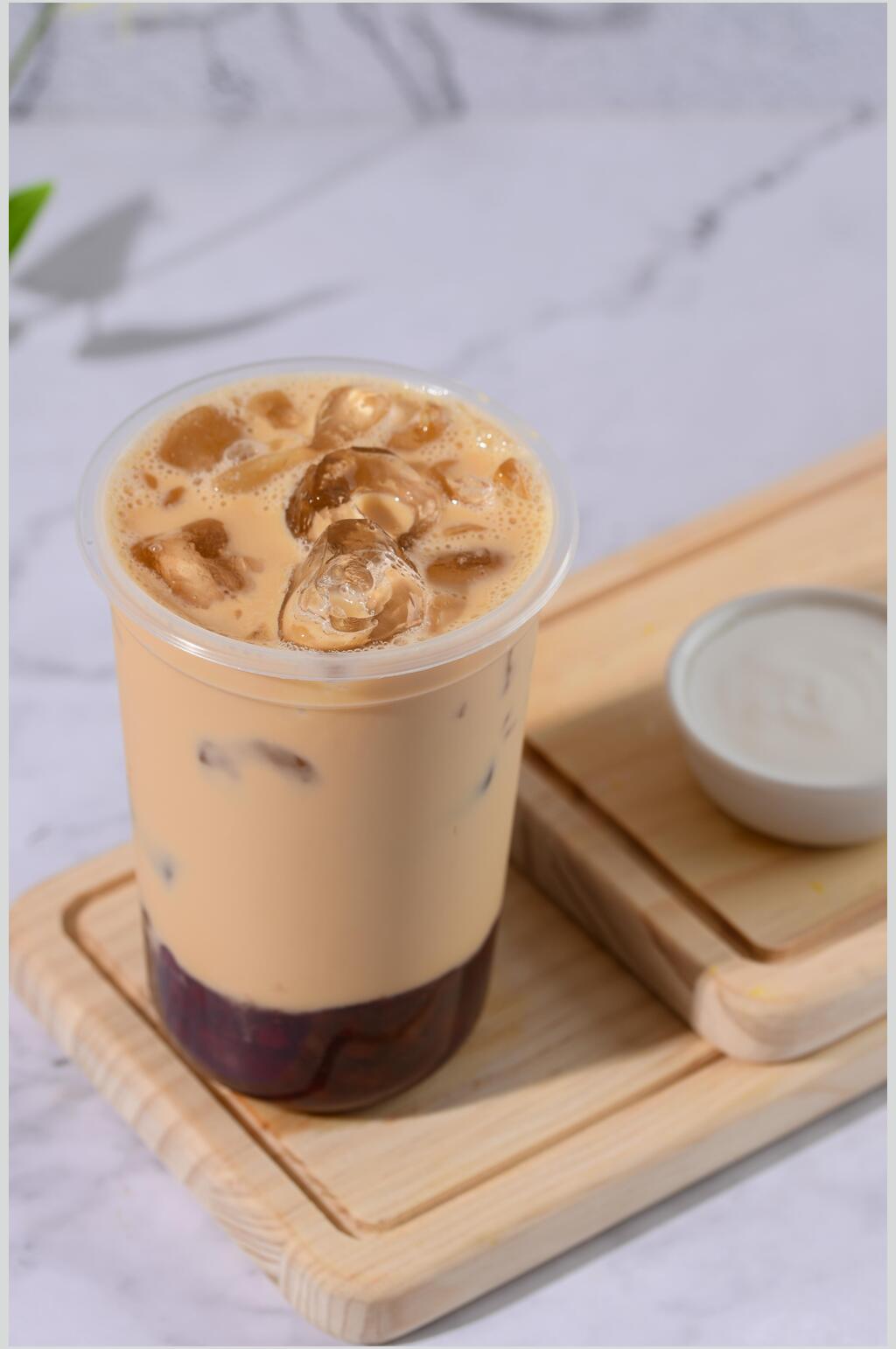 加冰奶茶水果茶摄影图片素材
