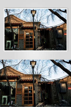北京风光建筑店铺高清图片