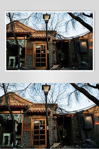 北京风光建筑店铺高清图片