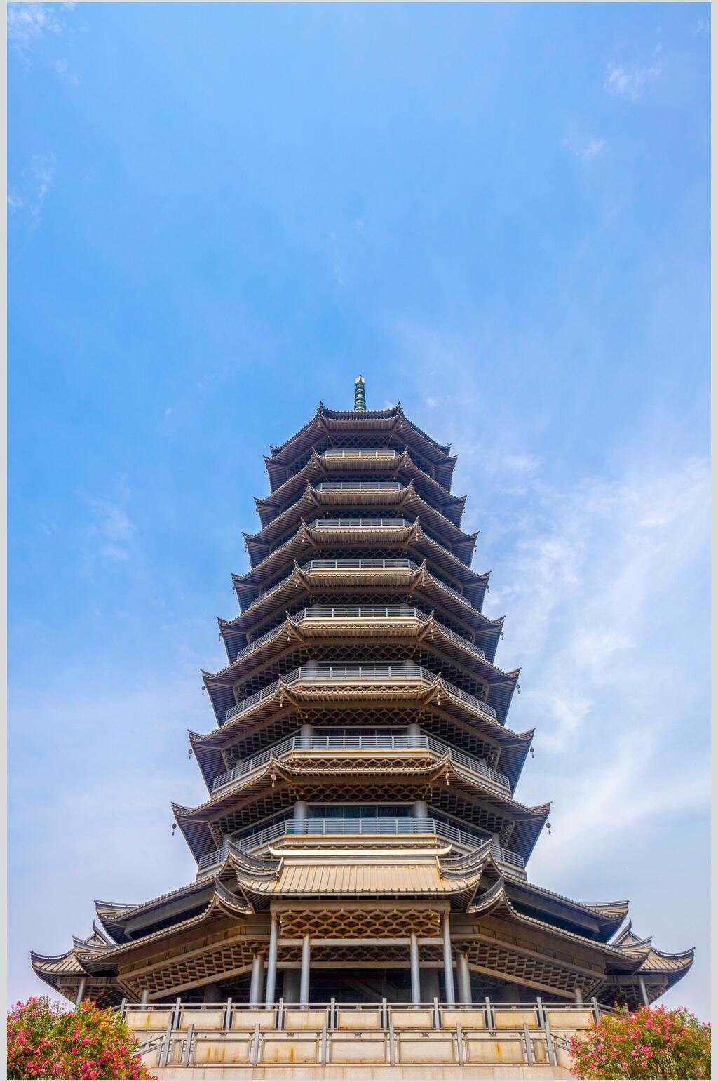 南宁五象塔全景高清图片素材