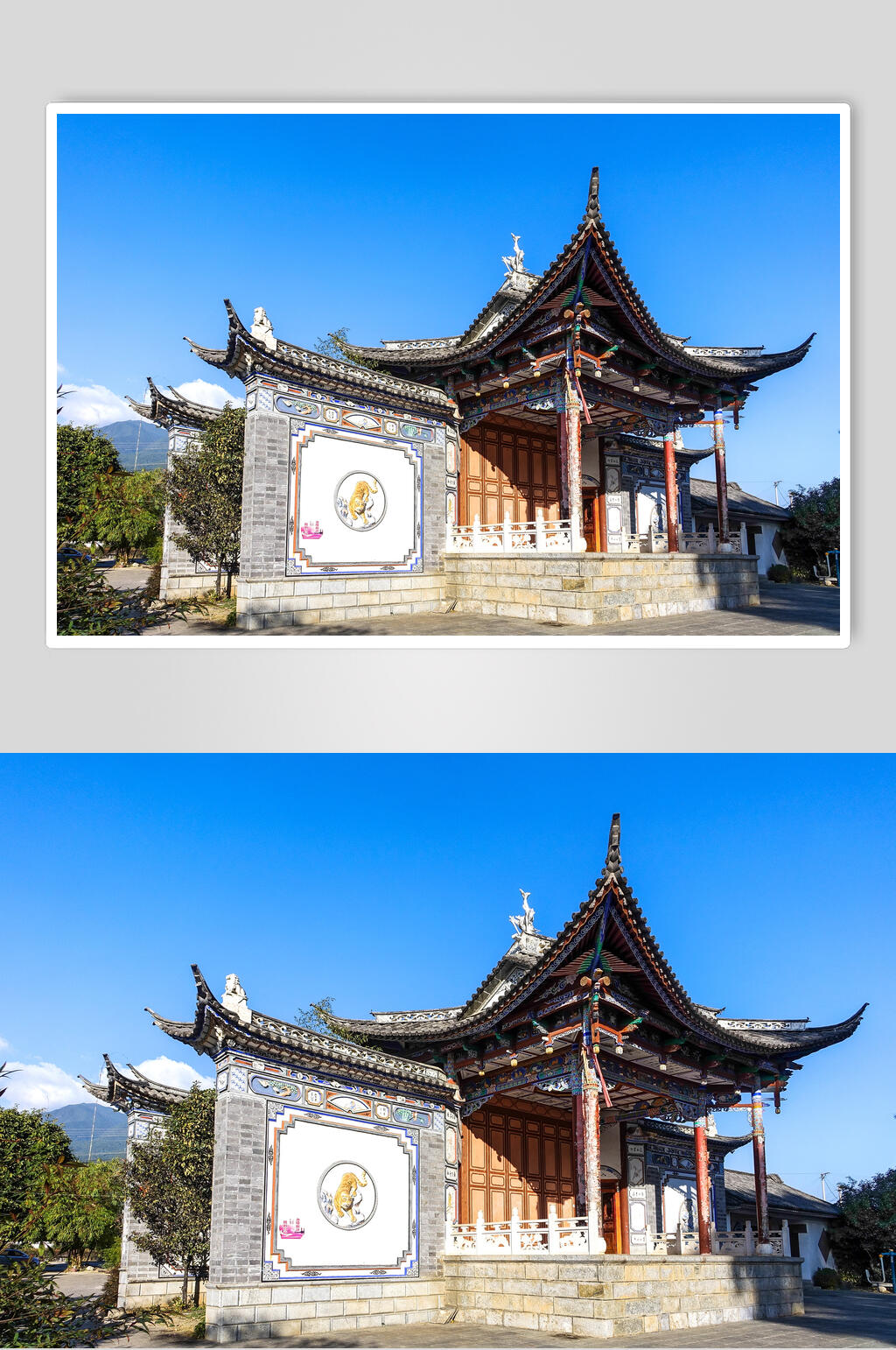 大理喜洲白族建筑高清图片素材