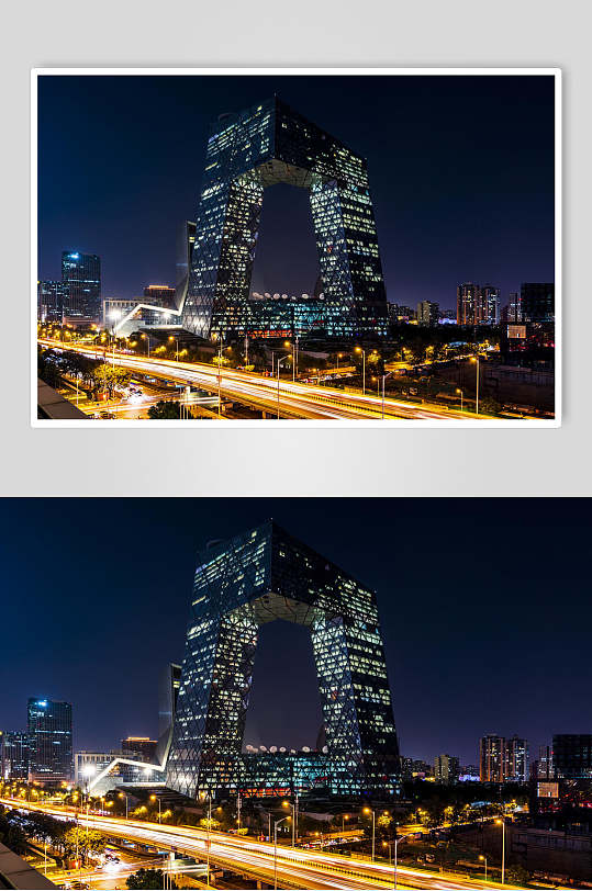 北京风光夜景灯光奢华建筑图片