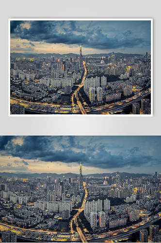 深圳高空城市超清晰大图图片