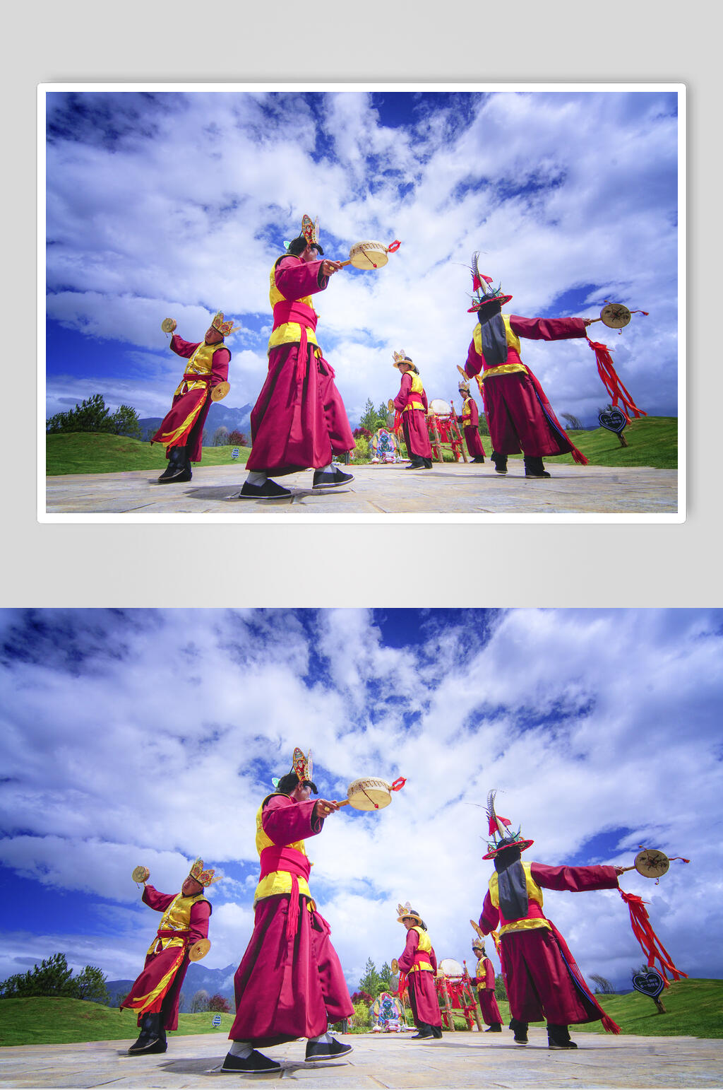 丽江东巴祈福高清图片素材