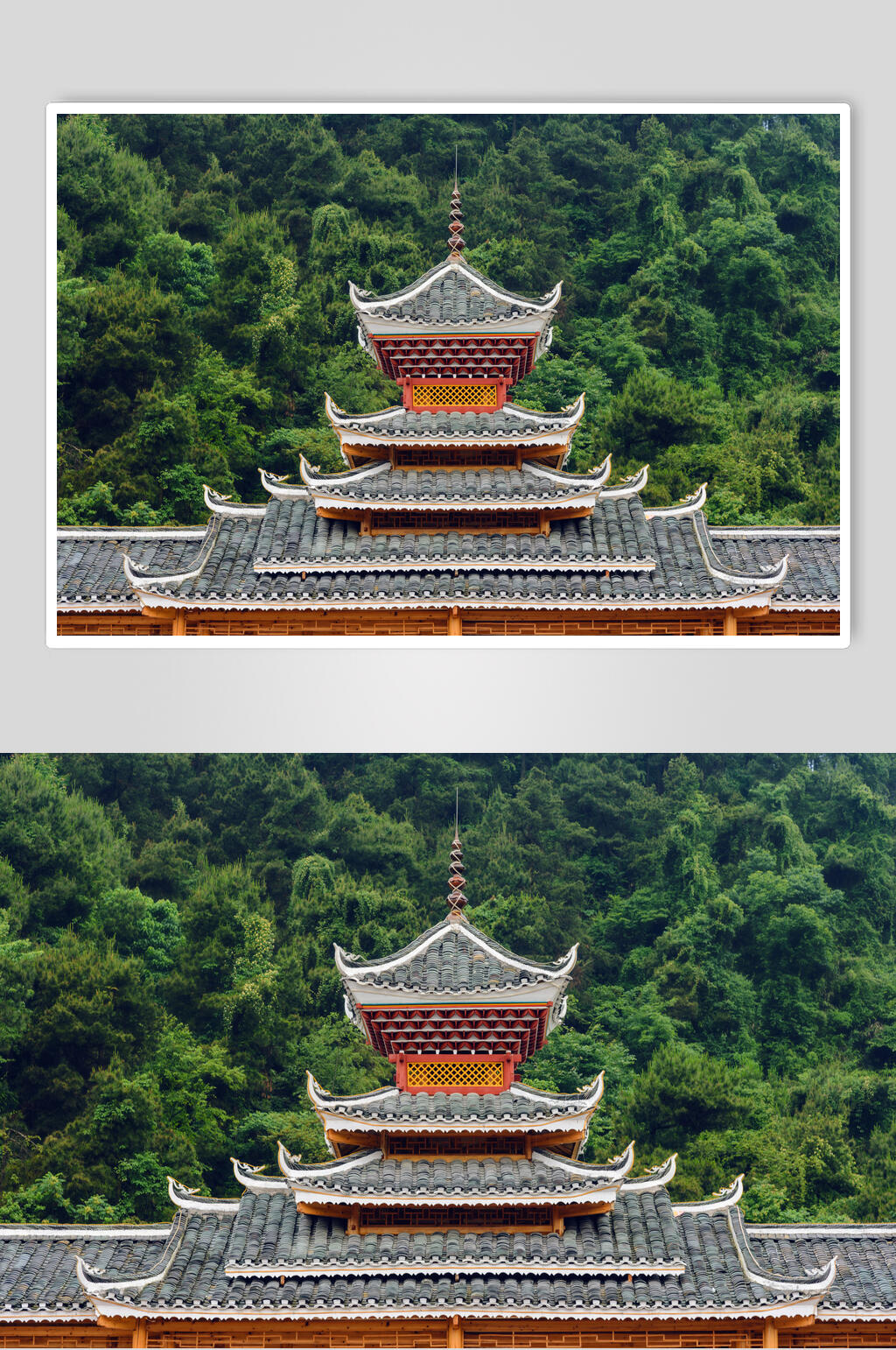 美丽苗寨风景摄影背景图片素材