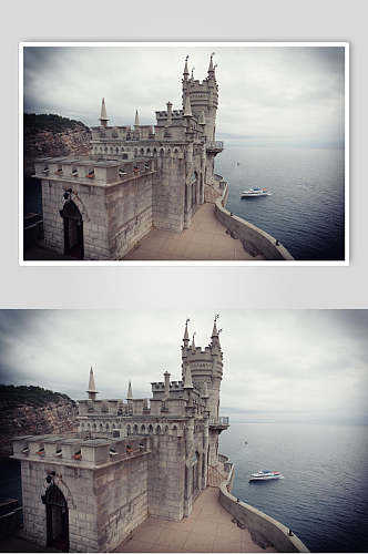 欧洲城堡古堡摄影素材图片