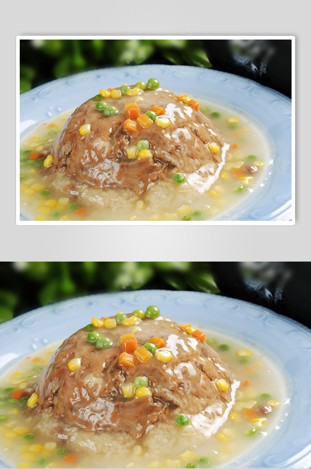 热菜粗粮蒸排骨高清图片素材