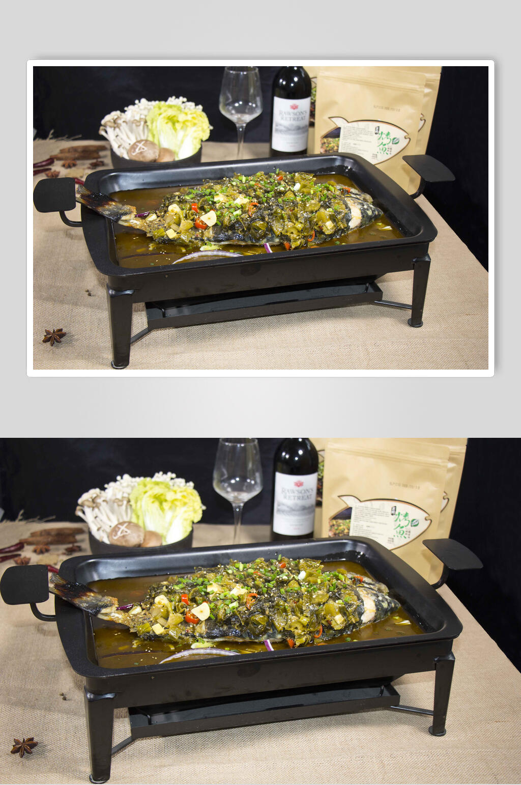 美味酸菜烤鱼图片素材