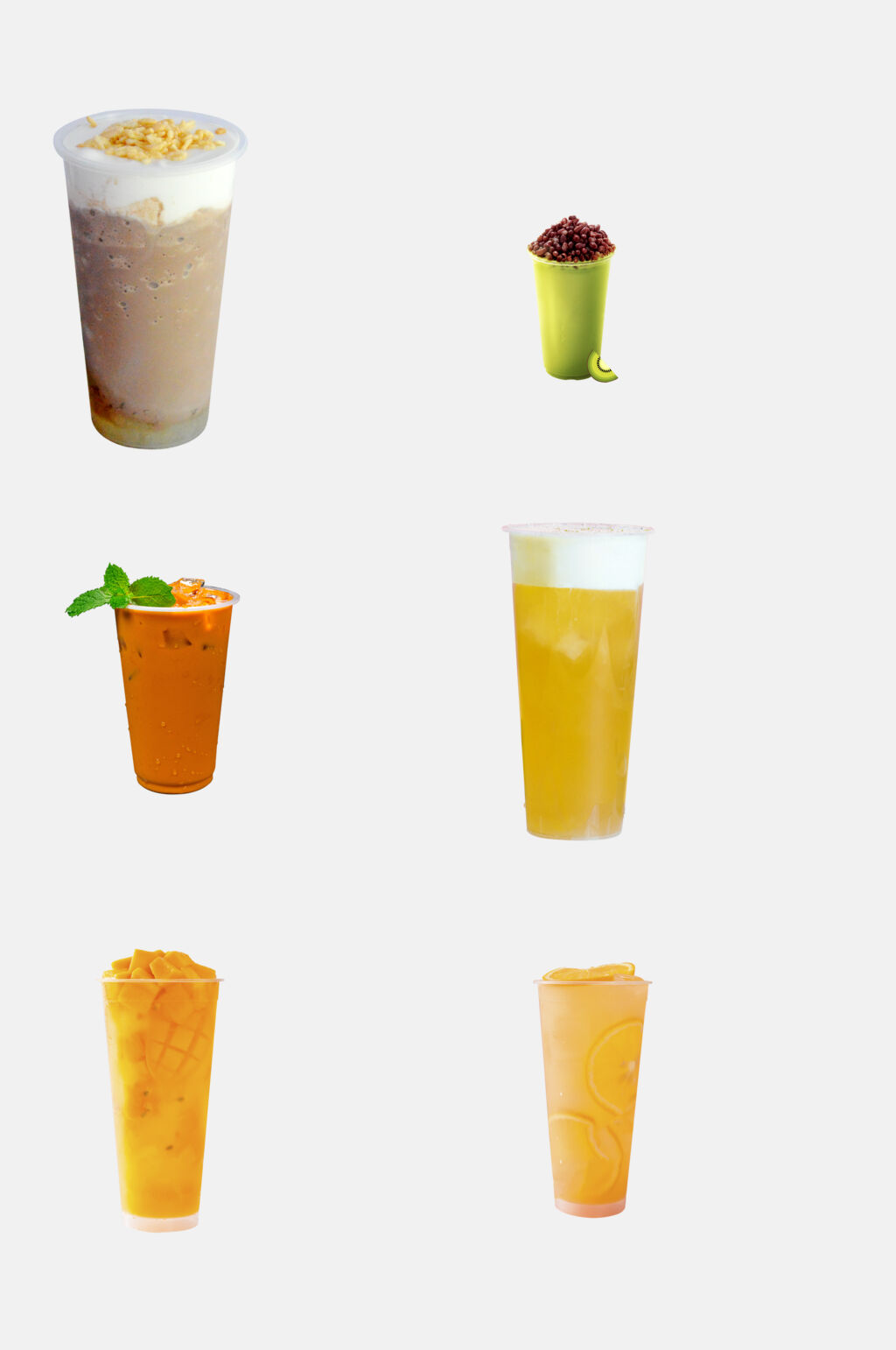 鲜橙水果茶元素素材素材