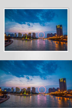 静谧天津城市风光图片