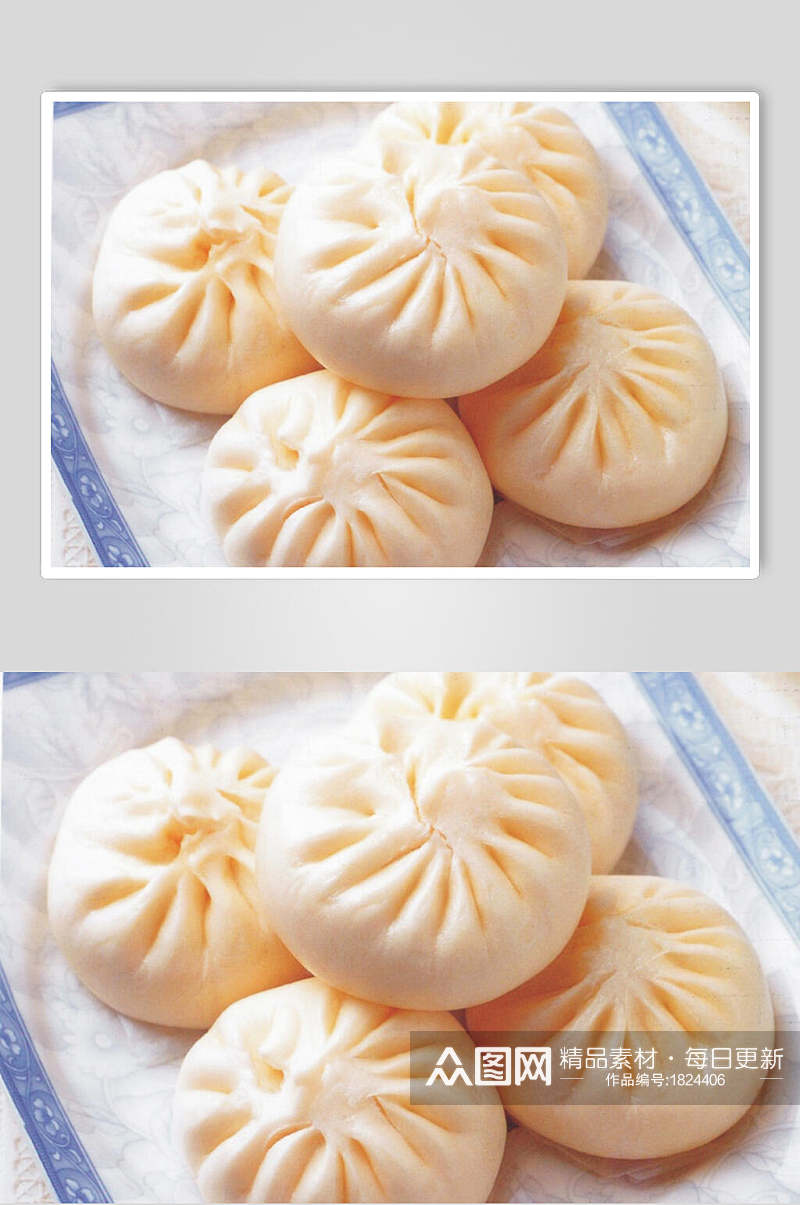 中国美食包子小笼包图片素材