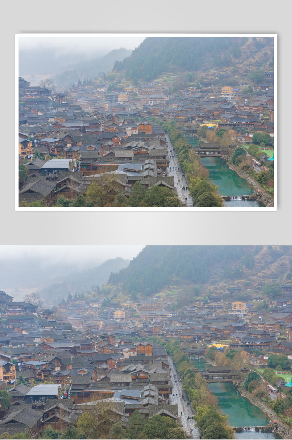 民族风情苗寨风景摄影主题图片素材
