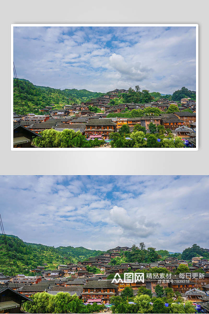 美丽苗寨风景图片素材