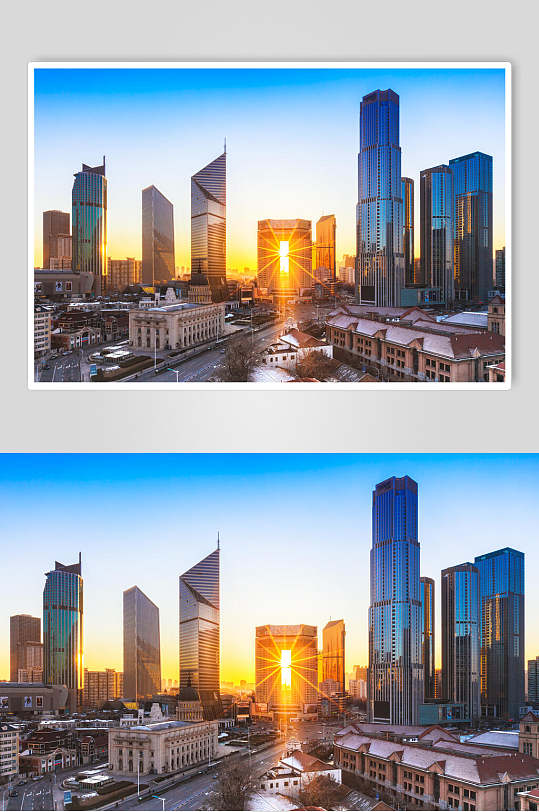 天津城市风光代表作摄影元素素材图片