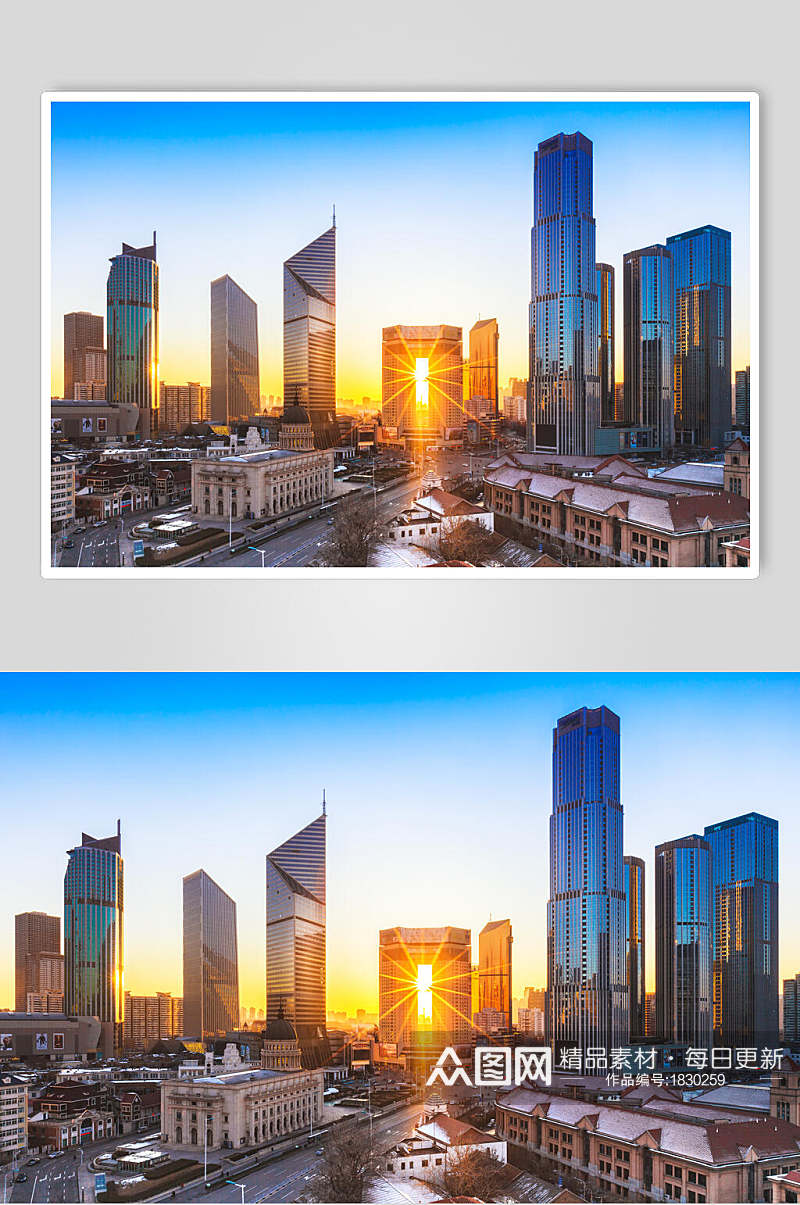 天津城市风光代表作摄影元素素材图片素材